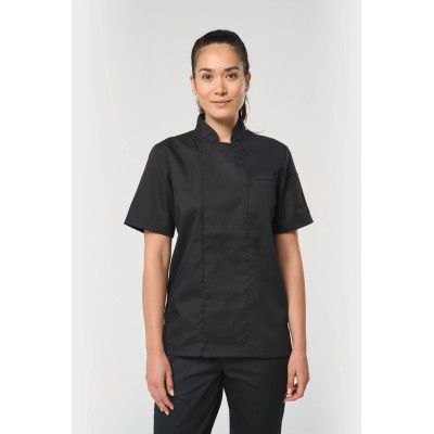 Unisex breathable short sleeve cooking jacket